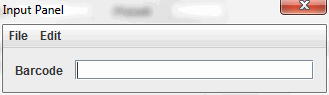 Scan input window