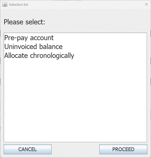 Accept payment options
